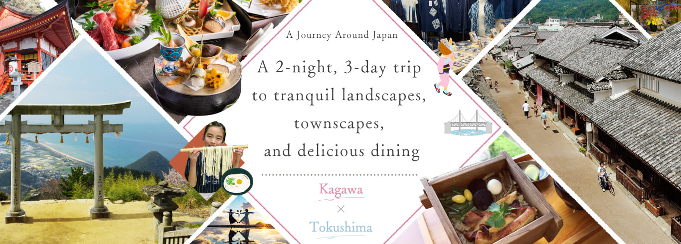 A two-night, three-day trip to tranquil landscapes, townscapes, and delicious dining