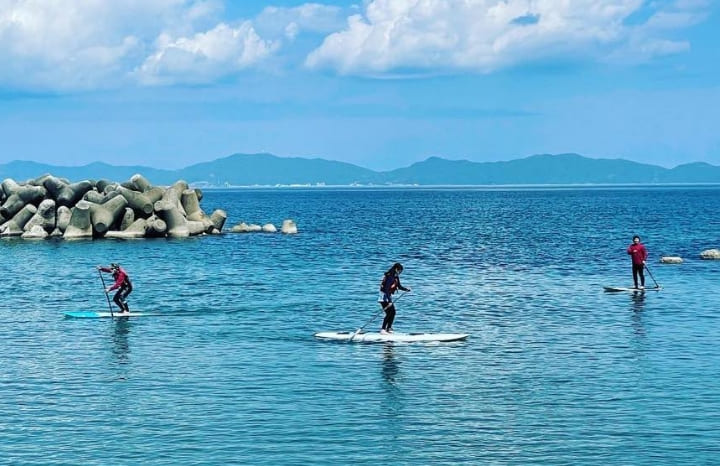 皆生温泉海遊ビーチサップ体験