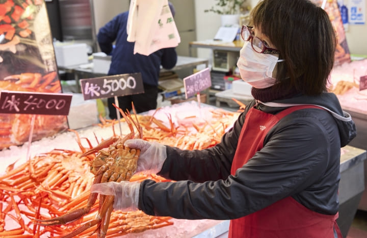 境港水産物直売センターカニ