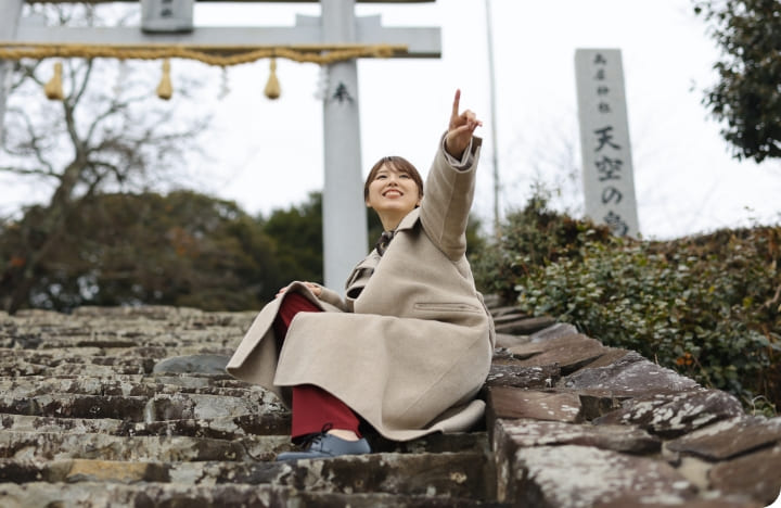 高屋神社（本宮/天空の鳥居）階段