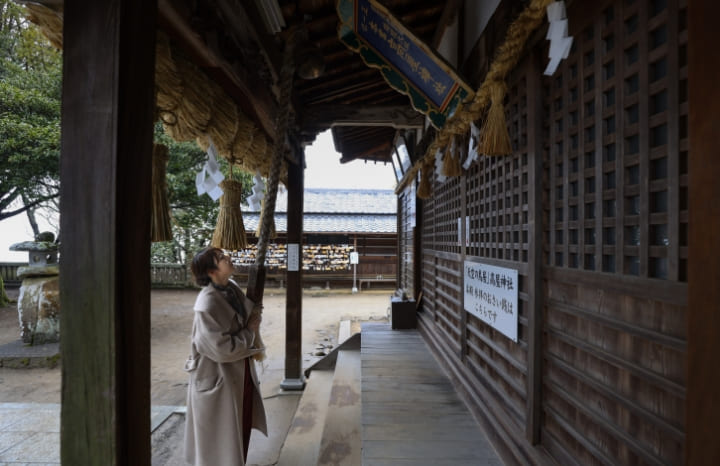 高屋神社（本宮/天空の鳥居）本堂