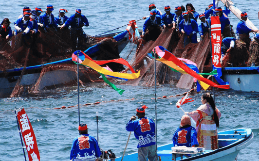 鞆の浦観光鯛網