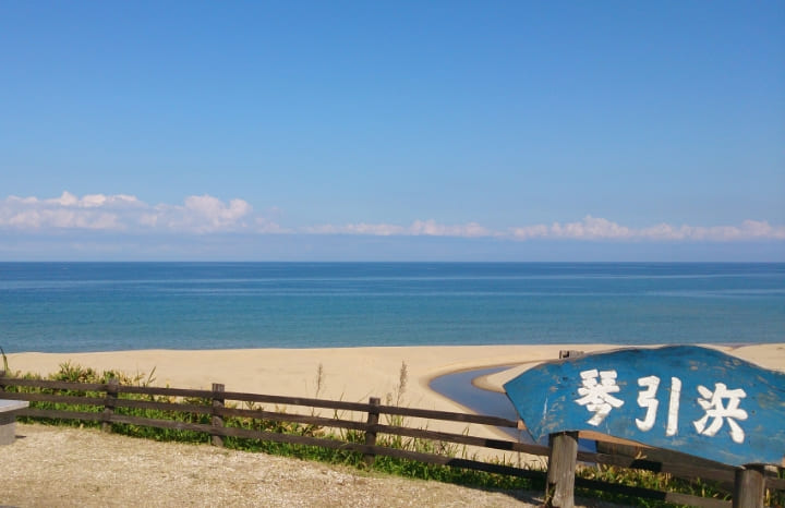 琴引浜 看板