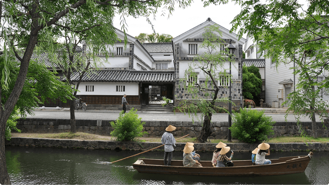 くらしき川舟流し